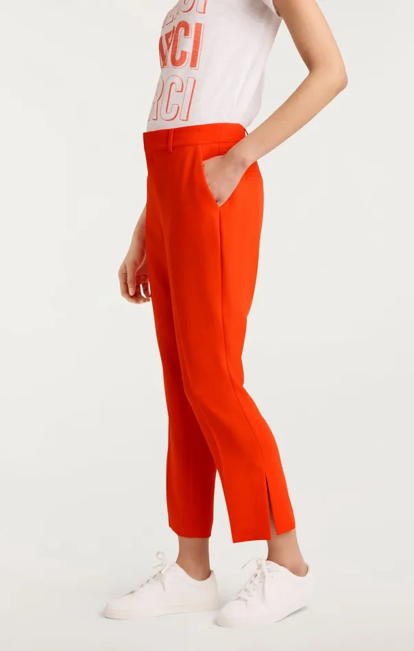 Women Cinq Sept Pants Cropped Kerry Pant Deep Tangelo