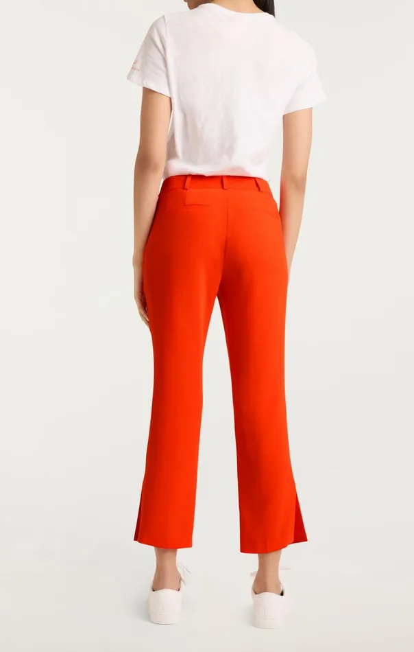 Women Cinq Sept Pants Cropped Kerry Pant Deep Tangelo