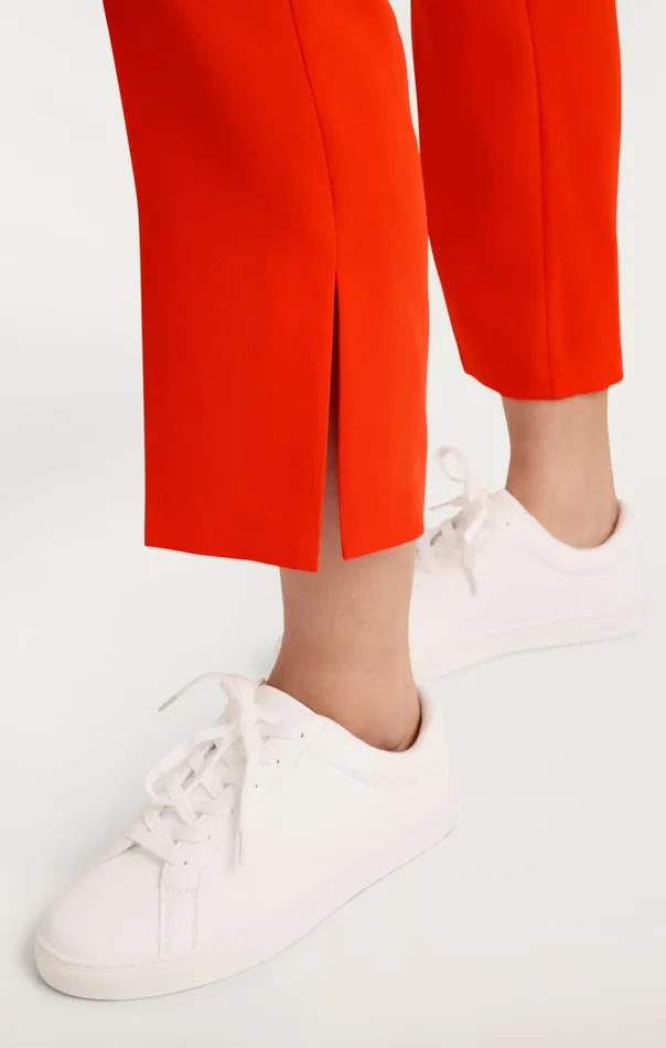 Women Cinq Sept Pants Cropped Kerry Pant Deep Tangelo