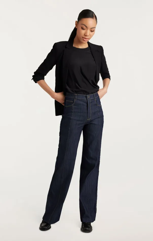 Women Cinq Sept Pants Francine Pant Indigo