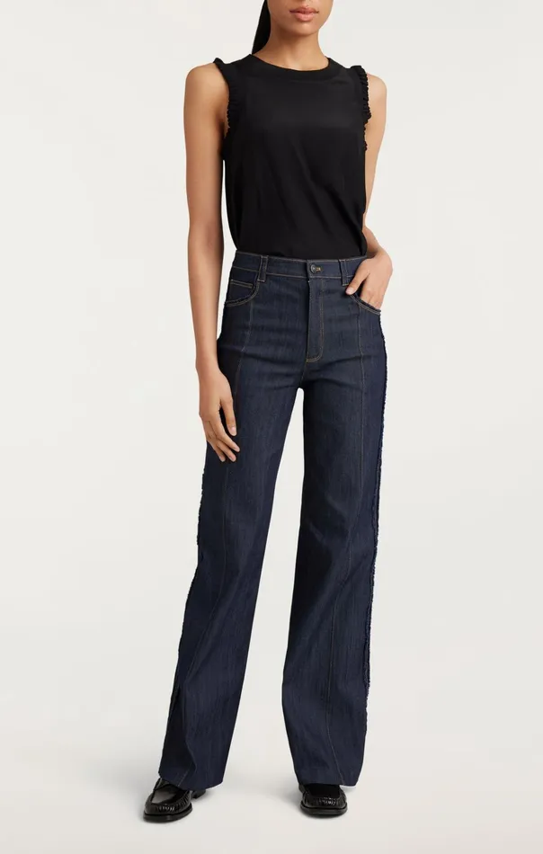 Women Cinq Sept Pants Francine Pant Indigo