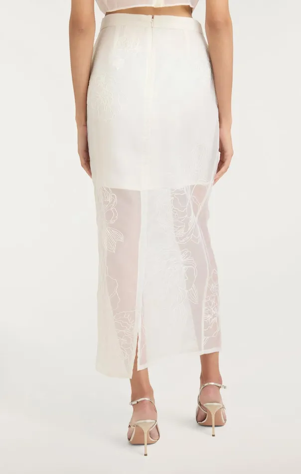 Women Cinq Sept Skirts Etta Skirt Ivory