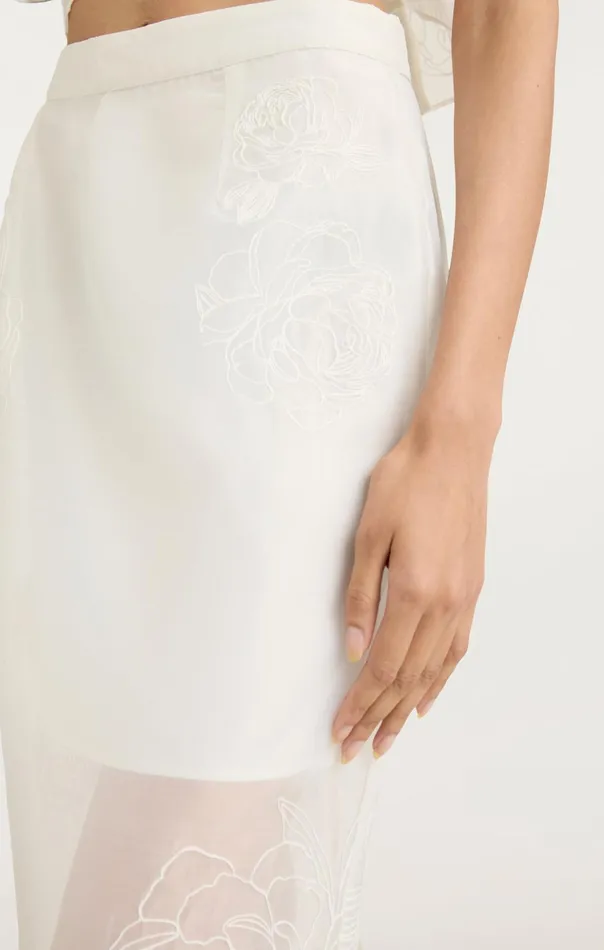 Women Cinq Sept Skirts Etta Skirt Ivory
