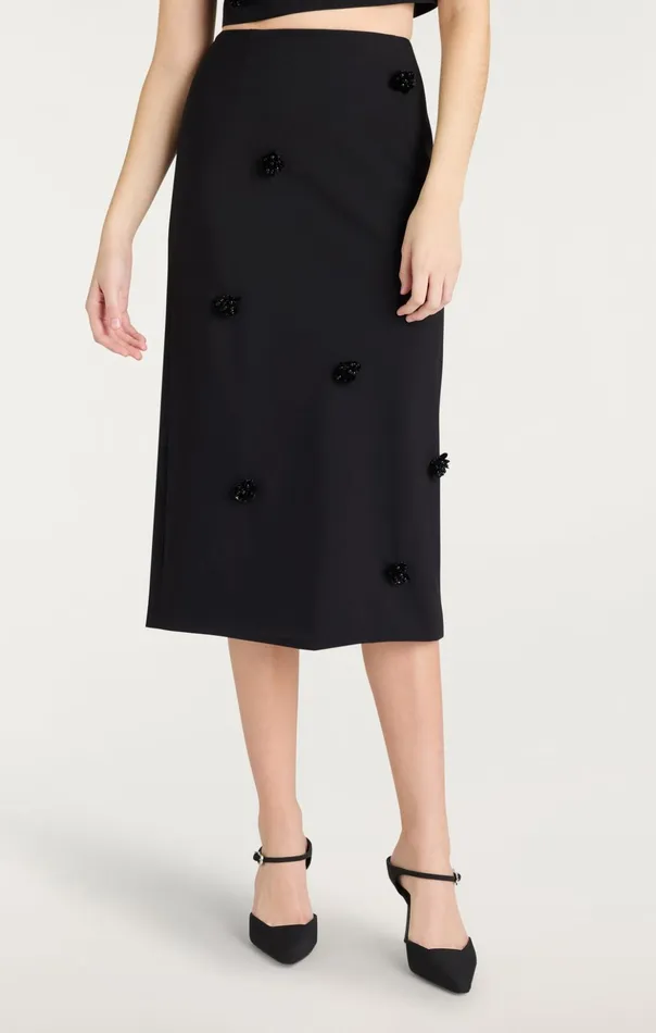 Women Cinq Sept Skirts Sequin Dot Abbie Skirt Blackblack