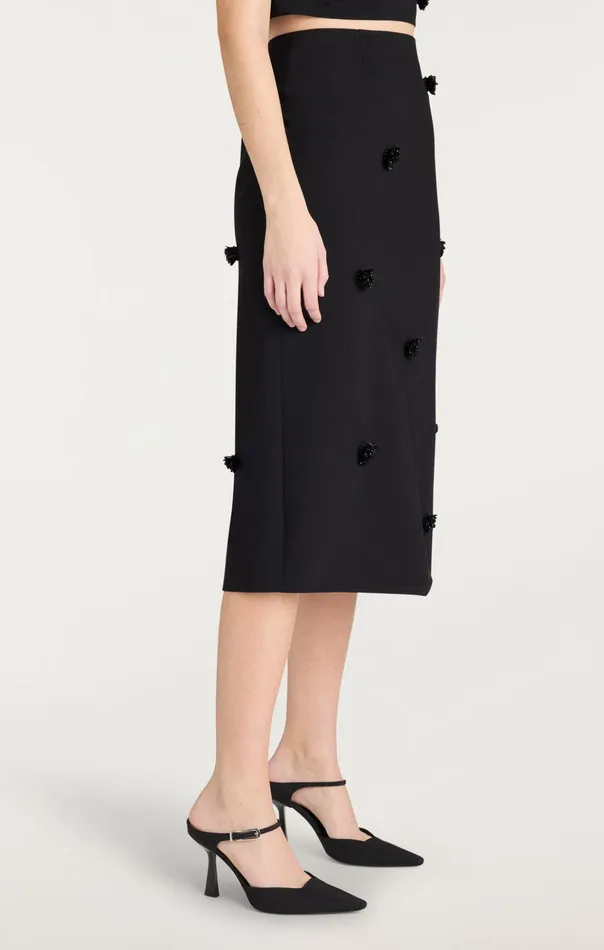 Women Cinq Sept Skirts Sequin Dot Abbie Skirt Blackblack