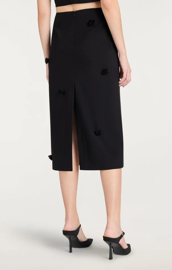 Women Cinq Sept Skirts Sequin Dot Abbie Skirt Blackblack
