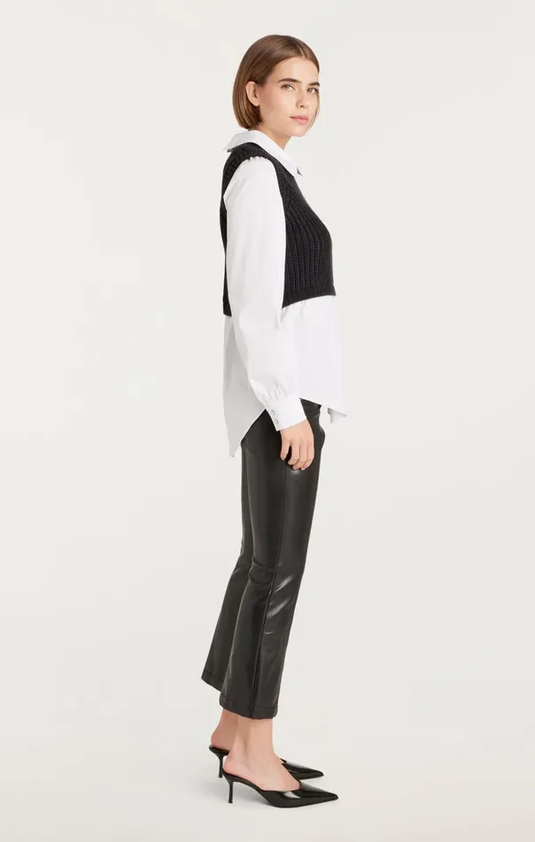 Women Cinq Sept Sweaters and Knits Mara Shaker Pullover Black