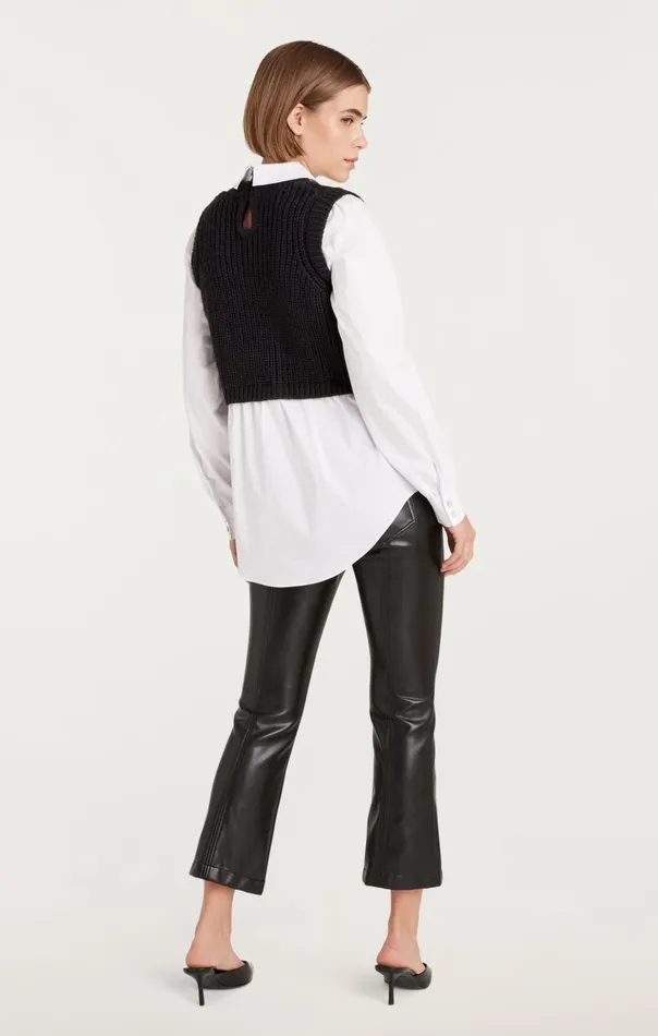 Women Cinq Sept Sweaters and Knits Mara Shaker Pullover Black