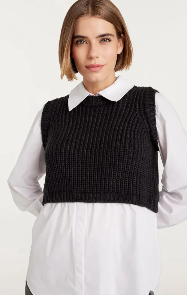 Women Cinq Sept Sweaters and Knits Mara Shaker Pullover Black