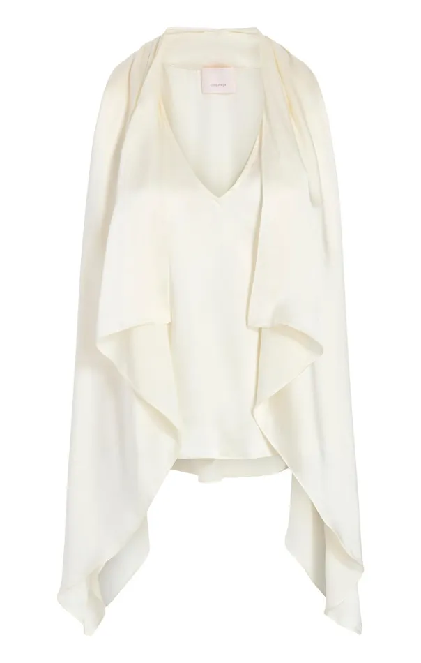 Women Cinq Sept Tank Tops and Camisoles Louella Top Ivory