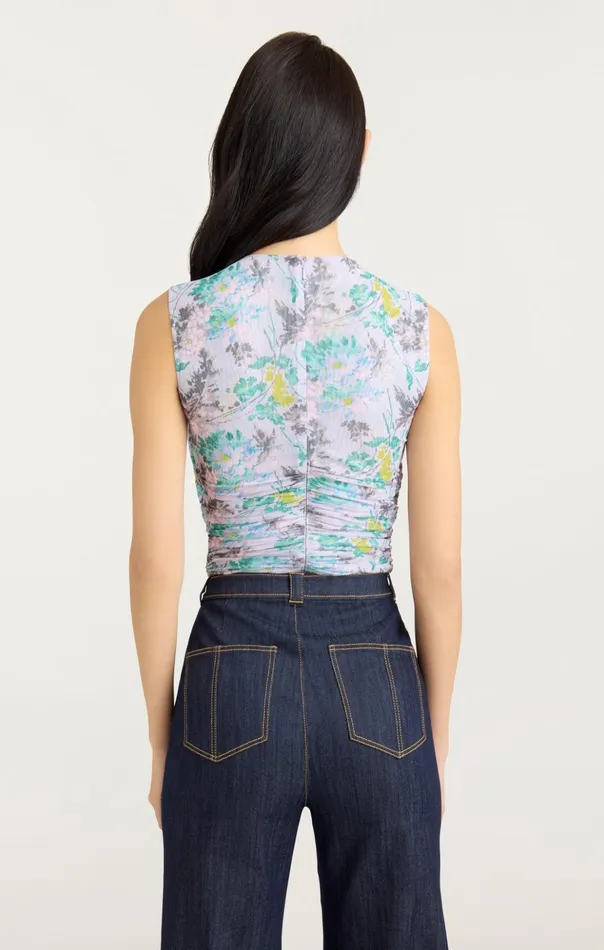 Women Cinq Sept Tank Tops and Camisoles Sleeveless Aniya Top Pastel Multi