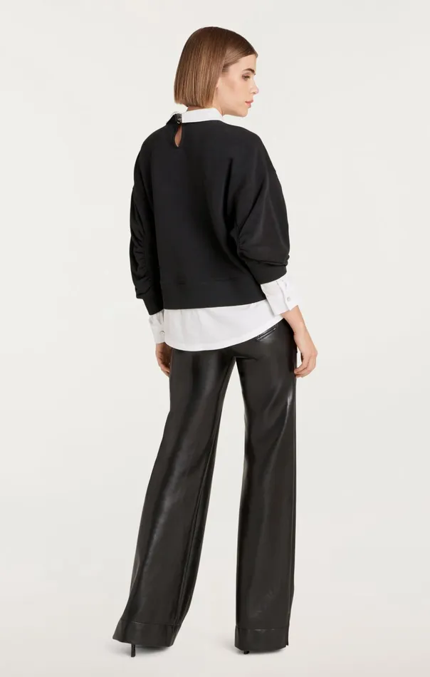 Women Cinq Sept Tees and Pullovers Heatset Paris 57 Justina Pullover Blackwhite