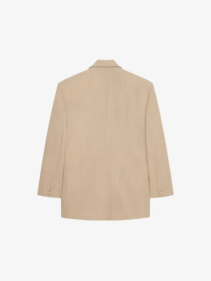 Women Coats and Jackets Givenchy Double Breasted Jacket In Wool Beige Women Coats and Jackets Givenchy Double Breasted Jacket In Wool Beige