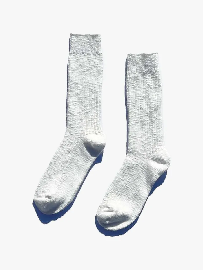 Women Cottage Socks White Linen Lisa Says Gah Socks