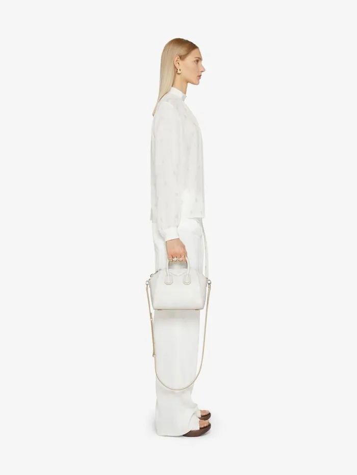 Women Crossbody Bags Givenchy Mini Antigona Bag In Aged Leather Ivory Women Crossbody Bags Givenchy Mini Antigona Bag In Aged Leather Ivory