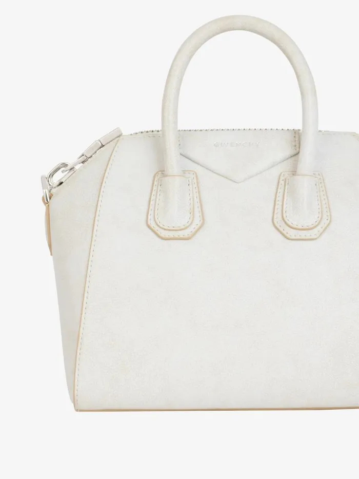 Women Crossbody Bags Givenchy Mini Antigona Bag In Aged Leather Ivory Women Crossbody Bags Givenchy Mini Antigona Bag In Aged Leather Ivory