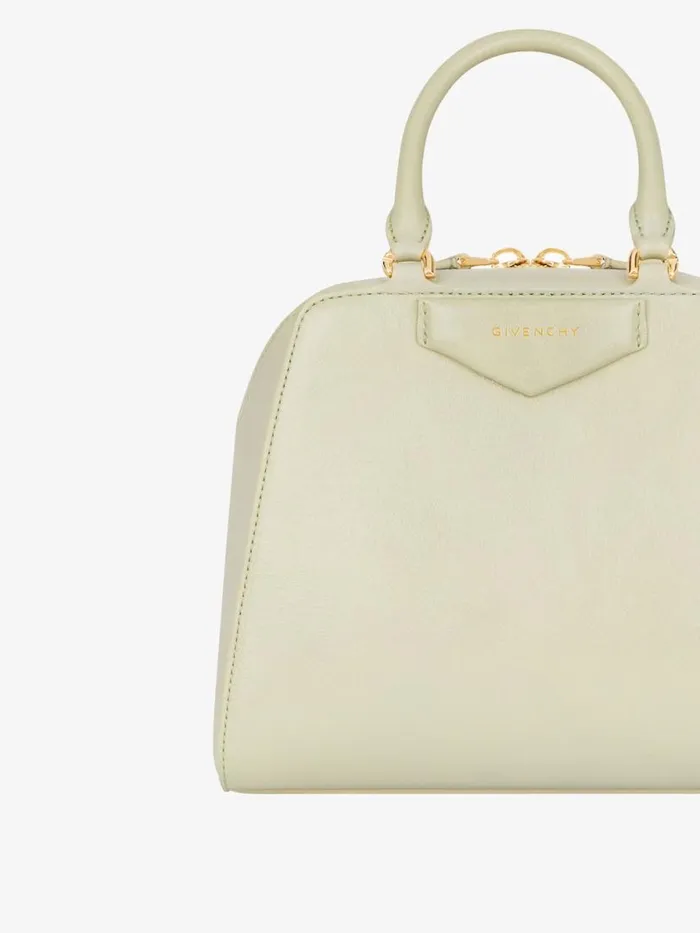 Women Crossbody Bags Givenchy Mini Antigona Cube Bag In Leather Almond Green Women Crossbody Bags Givenchy Mini Antigona Cube Bag In Leather Almond Green