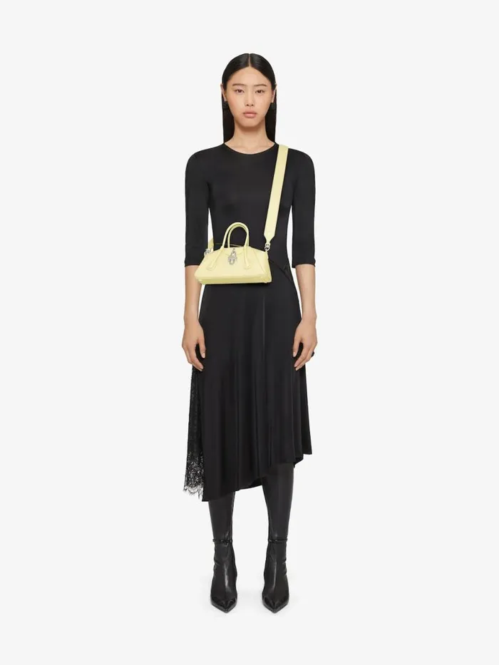 Women Crossbody Bags Givenchy Mini Antigona Stretch Bag In Box Leather Soft Yellow Women Crossbody Bags Givenchy Mini Antigona Stretch Bag In Box Leather Soft Yellow