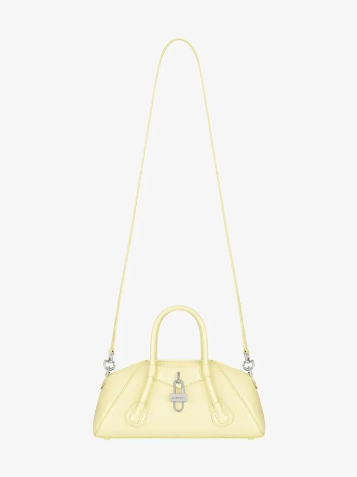 Women Crossbody Bags Givenchy Mini Antigona Stretch Bag In Box Leather Soft Yellow Women Crossbody Bags Givenchy Mini Antigona Stretch Bag In Box Leather Soft Yellow