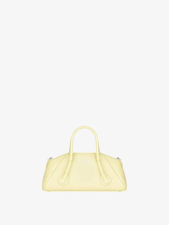 Women Crossbody Bags Givenchy Mini Antigona Stretch Bag In Box Leather Soft Yellow Women Crossbody Bags Givenchy Mini Antigona Stretch Bag In Box Leather Soft Yellow