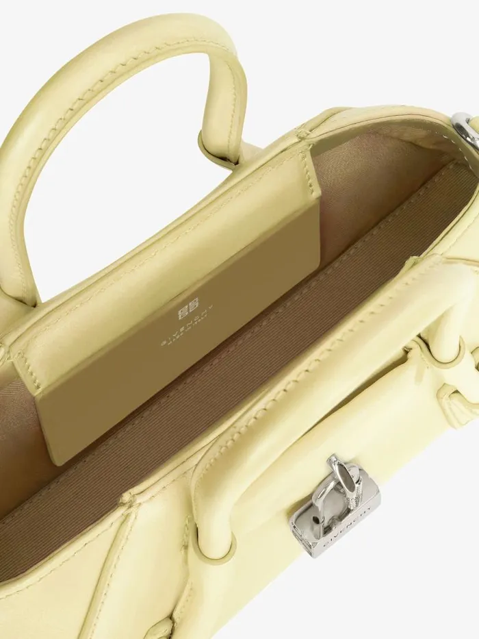 Women Crossbody Bags Givenchy Mini Antigona Stretch Bag In Box Leather Soft Yellow Women Crossbody Bags Givenchy Mini Antigona Stretch Bag In Box Leather Soft Yellow