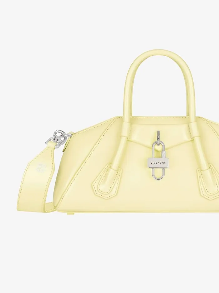 Women Crossbody Bags Givenchy Mini Antigona Stretch Bag In Box Leather Soft Yellow Women Crossbody Bags Givenchy Mini Antigona Stretch Bag In Box Leather Soft Yellow