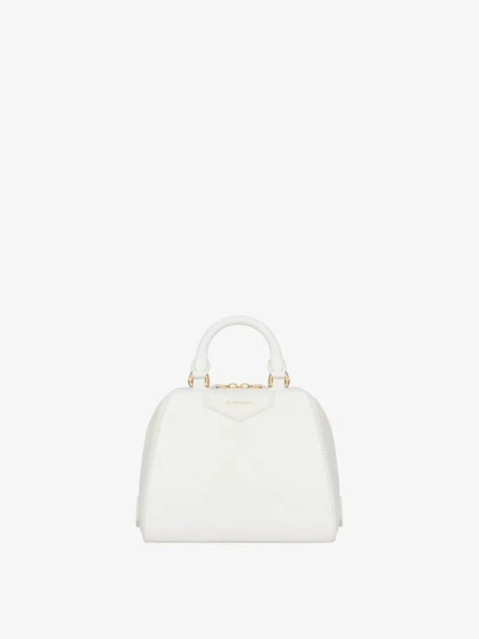 Women Crossbody Bags Givenchy Nano Antigona Cube Bag In Leather Ivory