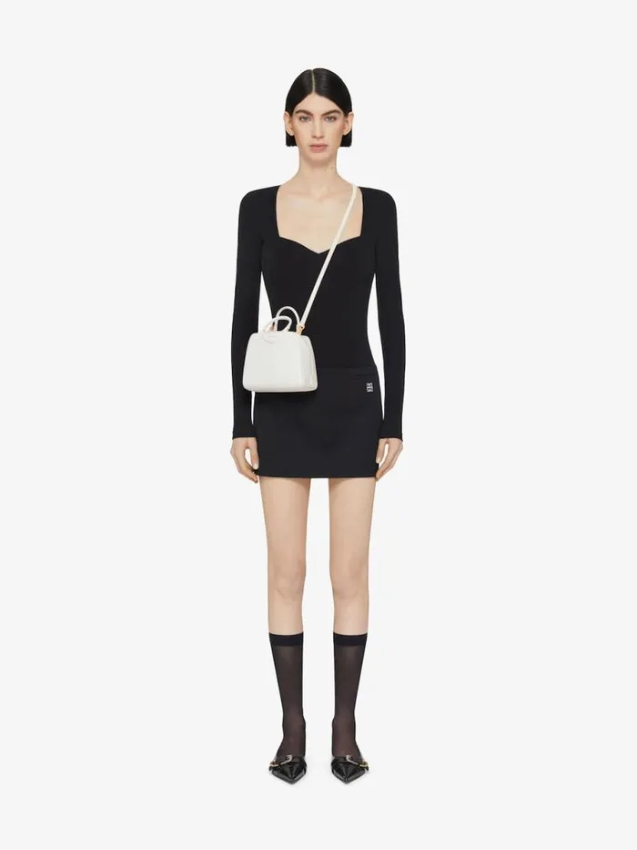 Women Crossbody Bags Givenchy Nano Antigona Cube Bag In Leather Ivory Women Crossbody Bags Givenchy Nano Antigona Cube Bag In Leather Ivory