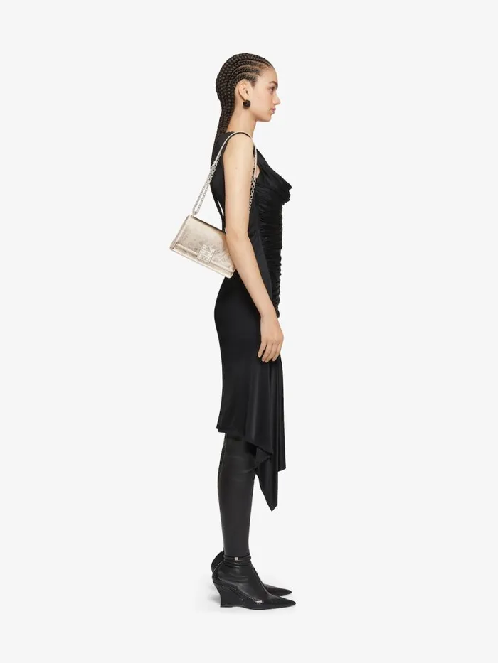 Women Crossbody Bags Givenchy Small 4G Bag In Laminated Leather With Chain Dusty Golden Women Crossbody Bags Givenchy Small 4G Bag In Laminated Leather With Chain Dusty Golden