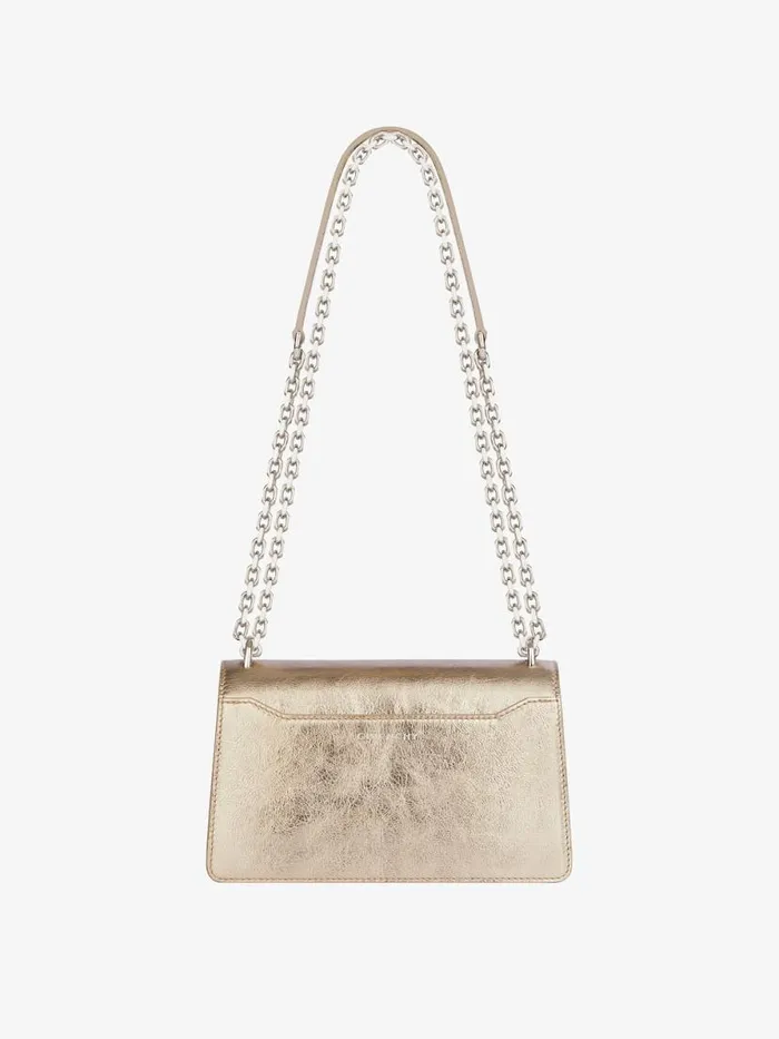 Women Crossbody Bags Givenchy Small 4G Bag In Laminated Leather With Chain Dusty Golden Women Crossbody Bags Givenchy Small 4G Bag In Laminated Leather With Chain Dusty Golden