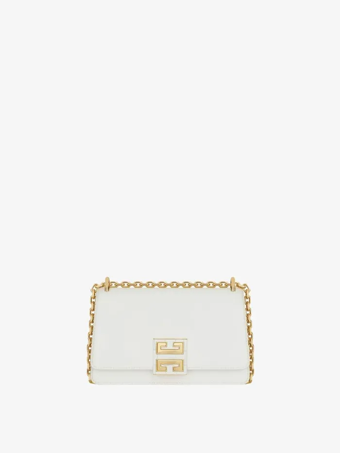 Women Crossbody Bags Givenchy Small 4G Bag In Leather With Chain Ivory
