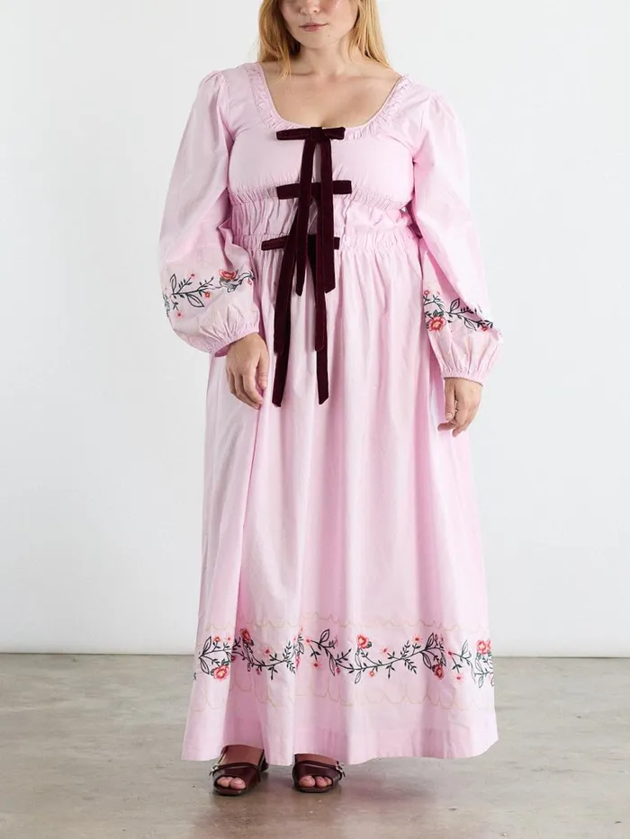 Women Dakota Dress Pink Embroidery Lisa Says Gah Dresses