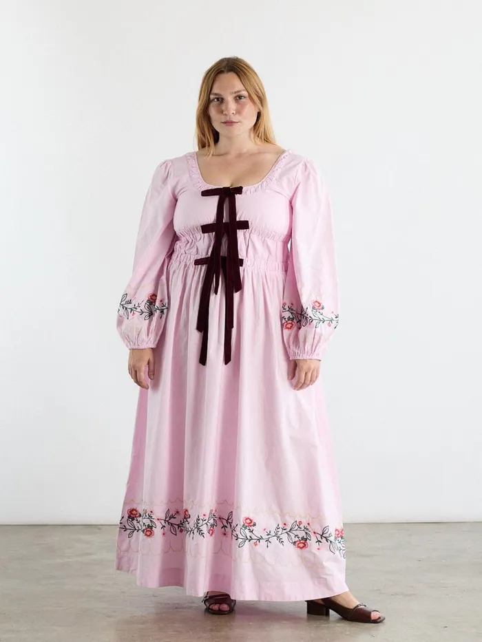 Women Dakota Dress Pink Embroidery Lisa Says Gah Dresses
