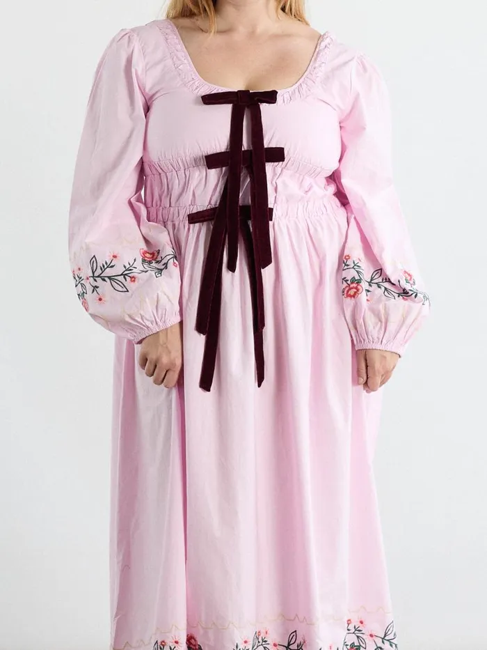 Women Dakota Dress Pink Embroidery Lisa Says Gah Dresses
