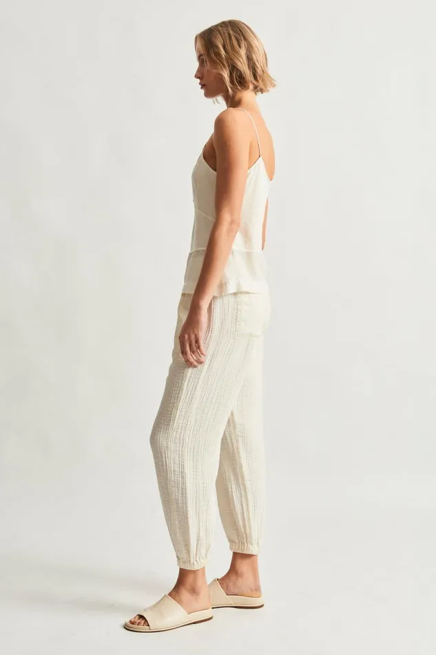 Women Dirty White Fulani Tank Top Raquel Allegra Tops