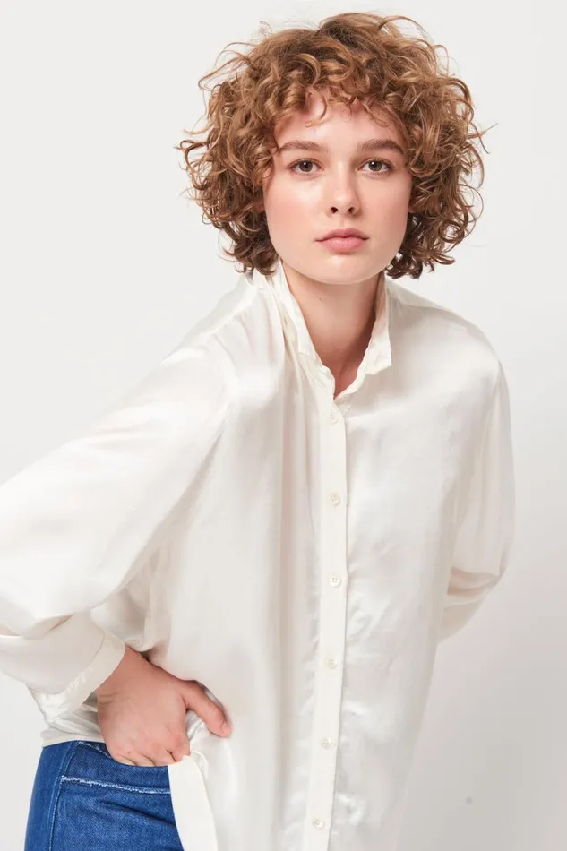 Women Dirty White Lauren Blouse Raquel Allegra Tops