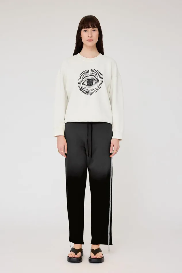 Women Dirty White Yves Sweatshirt Raquel Allegra Tops