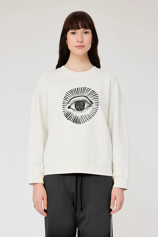 Women Dirty White Yves Sweatshirt Raquel Allegra Tops