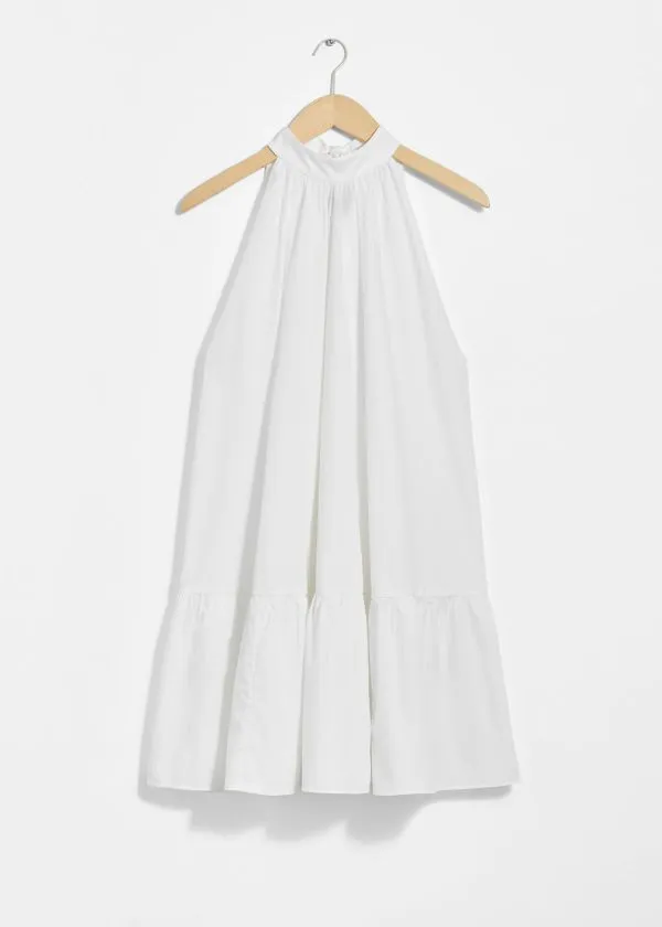 Women Dresses and Other Stories BowDetailed Mini Dress White