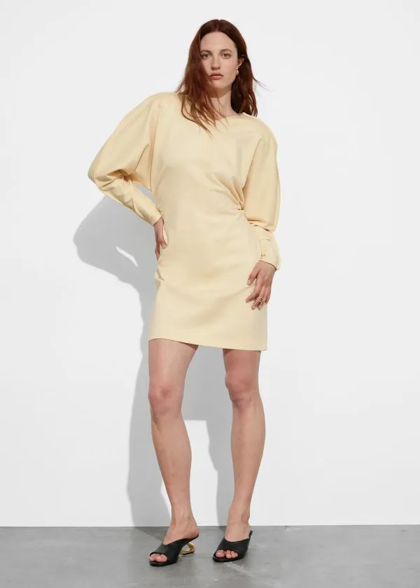 Women Dresses and Other Stories Hourglass Mini Dress Yellow