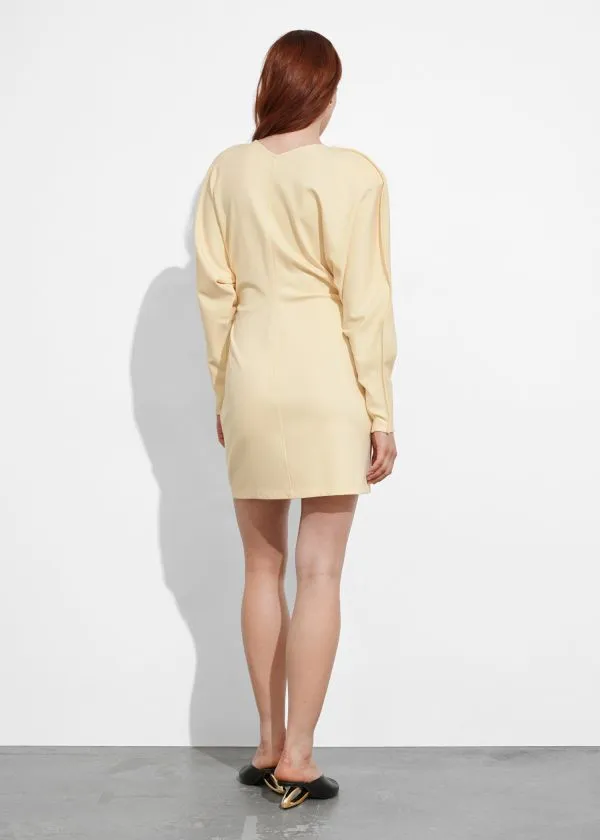 Women Dresses and Other Stories Hourglass Mini Dress Yellow