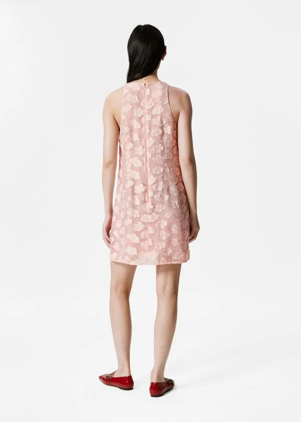 Women Dresses and Other Stories Sleeveless Jacquard Mini Dress Pink