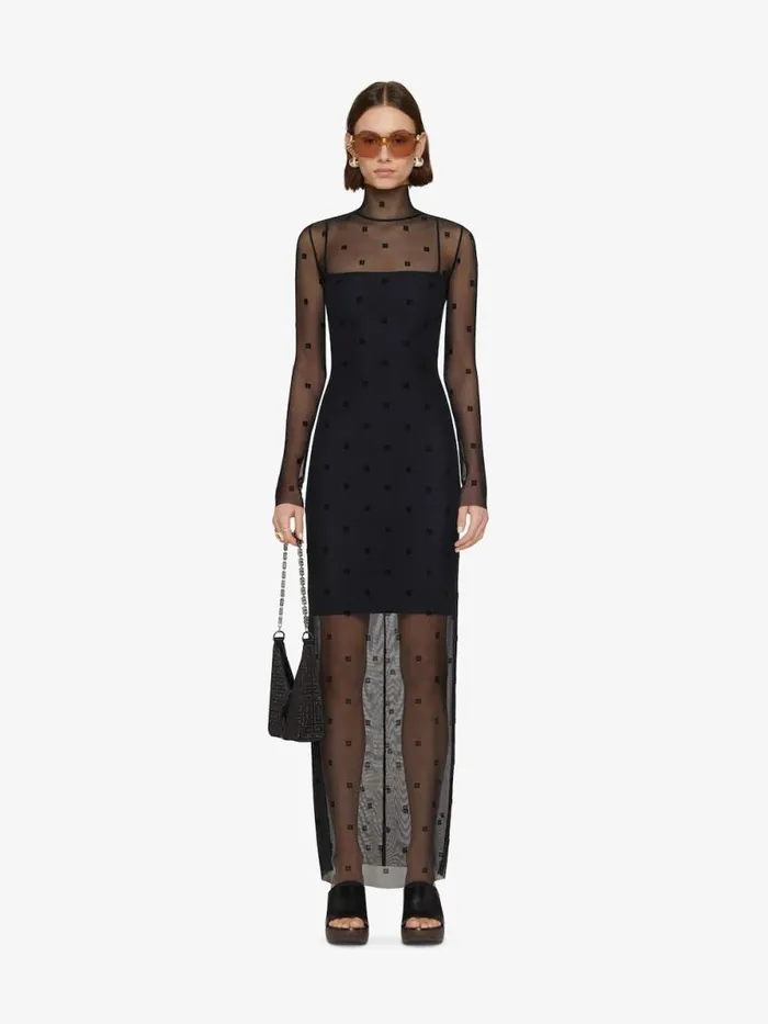 Women Dresses Givenchy Dress In 4G Tulle Black