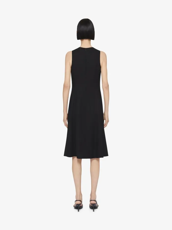 Women Dresses Givenchy Dress In Crepe Satin With 4G Liquid Detail Black