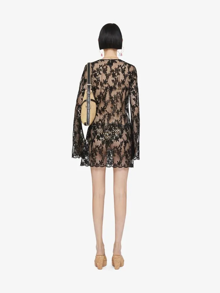 Women Dresses Givenchy Dress In Lace With 4G Detail Black