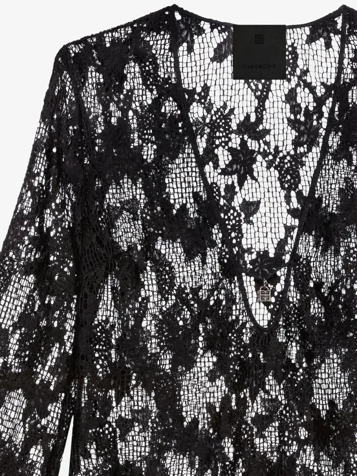 Women Dresses Givenchy Dress In Lace With 4G Detail Black