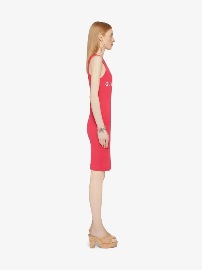 Women Dresses Givenchy GIVENCHY Archetype Tank Dress In Jersey Raspberry