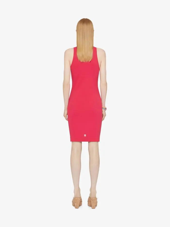Women Dresses Givenchy GIVENCHY Archetype Tank Dress In Jersey Raspberry