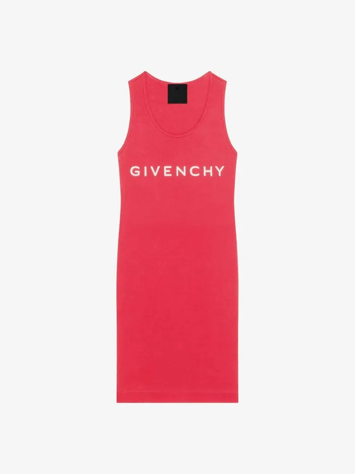 Women Dresses Givenchy GIVENCHY Archetype Tank Dress In Jersey Raspberry
