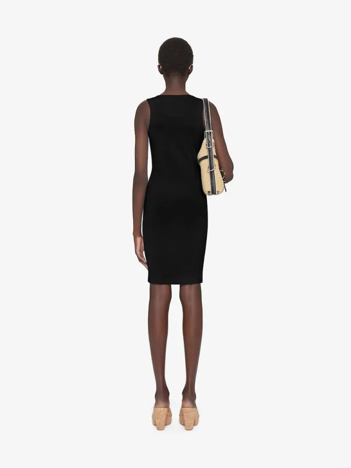 Women Dresses Givenchy Tank Dress In Cotton With 4G Detail Black